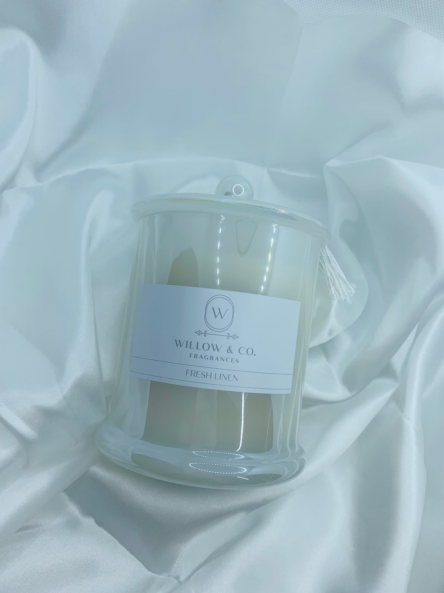 Luxury double wick pearl candle